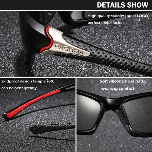 Gafas de sol polarizadas para hombre, ciclismo, conducir, pesca, 100% protección UV - Imagen 66