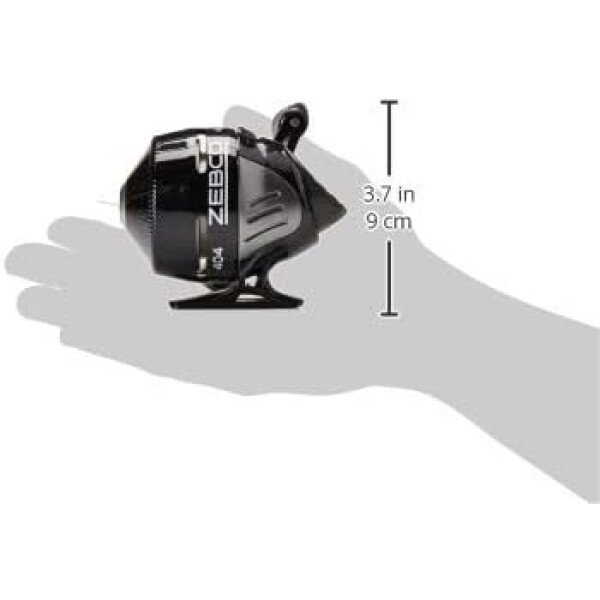 Zebco 404 Spincast - Carrete de pesca, carrete tamaño 40, recuperación a la derecha, alerta de mordida integrada, engranajes totalmente metálicos duraderos, pasador de recogida de acero inoxidable, predistribuido con línea de pesca Zebco de 15 libras, color negro - Imagen 7