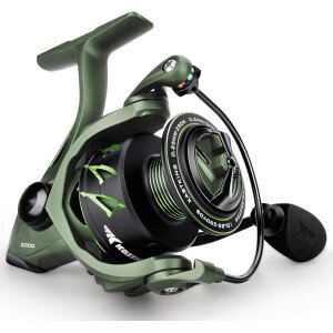 KastKing Spartacus II - Carrete de pesca – Nuevo carrete giratorio – Fibra de carbono sellada 22 libras Max Drag – 7+1 BB inoxidable para agua salada o agua dulce – Diseño inspirado en gladiadores –