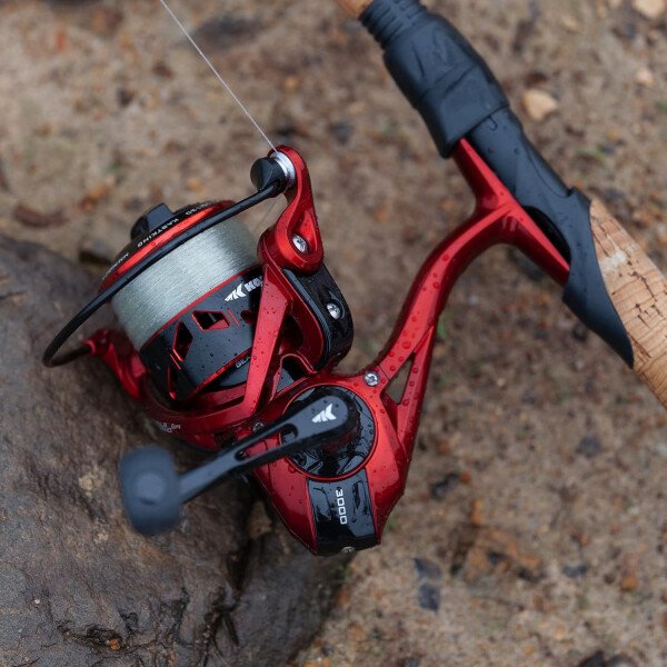 KastKing Royale Legend Fishing Reel - 5.2:1/6.2:1 Gear Ratio Spinning Reel, Up to 22 Lbs of Carbon Drag, 5+1/7+1 Stainless Steel Ball Bearings, Graphite Frame, Asymmetric Spinning Reel Rotor Design - Imagen 11
