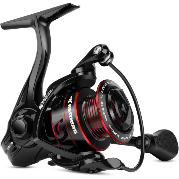 KastKing Royale Legend Fishing Reel - 5.2:1/6.2:1 Gear Ratio Spinning Reel, Up to 22 Lbs of Carbon Drag, 5+1/7+1 Stainless Steel Ball Bearings, Graphite Frame, Asymmetric Spinning Reel Rotor Design - Imagen 12