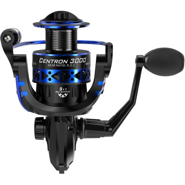KastKing Centron & Centron Lite - Carretes giratorios, tamaño 500 es perfecto para pesca en hielo, hasta 17.5 arrastre máximo, relación de engranaje 5.2:1, ultra suave potente, carrete de aluminio CNC - Imagen 12