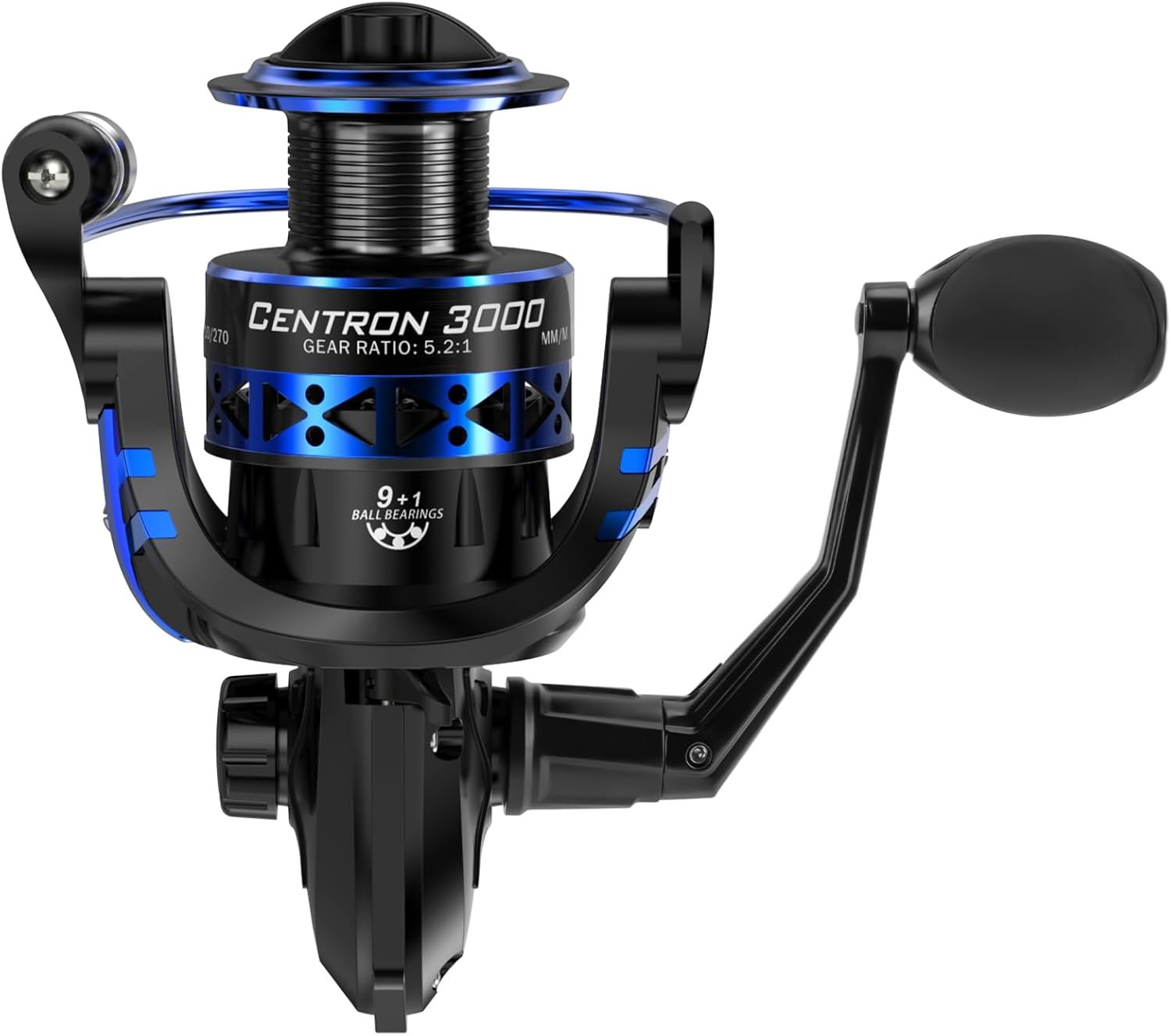 KastKing Centron & Centron Lite - Carretes giratorios, tamaño 500 es perfecto para pesca en hielo, hasta 17.5 arrastre máximo, relación de engranaje 5.2:1, ultra suave potente, carrete de aluminio CNC - Imagen 12