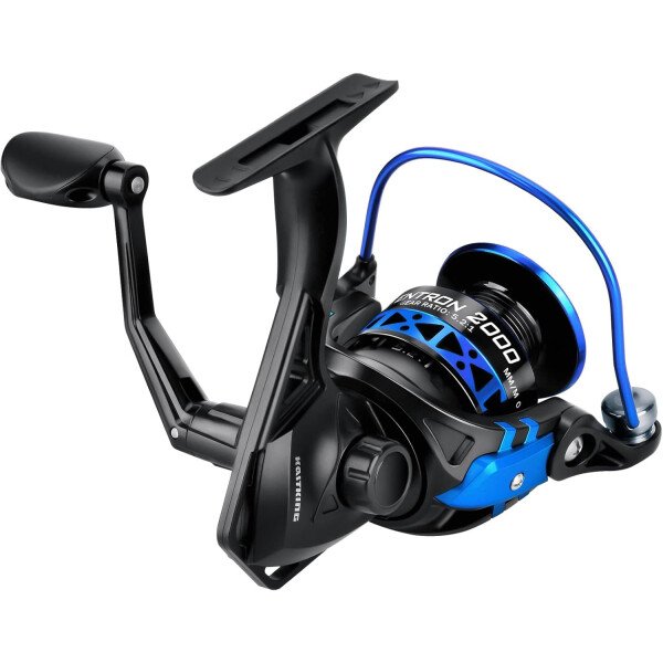 KastKing Centron & Centron Lite - Carretes giratorios, tamaño 500 es perfecto para pesca en hielo, hasta 17.5 arrastre máximo, relación de engranaje 5.2:1, ultra suave potente, carrete de aluminio CNC - Imagen 19