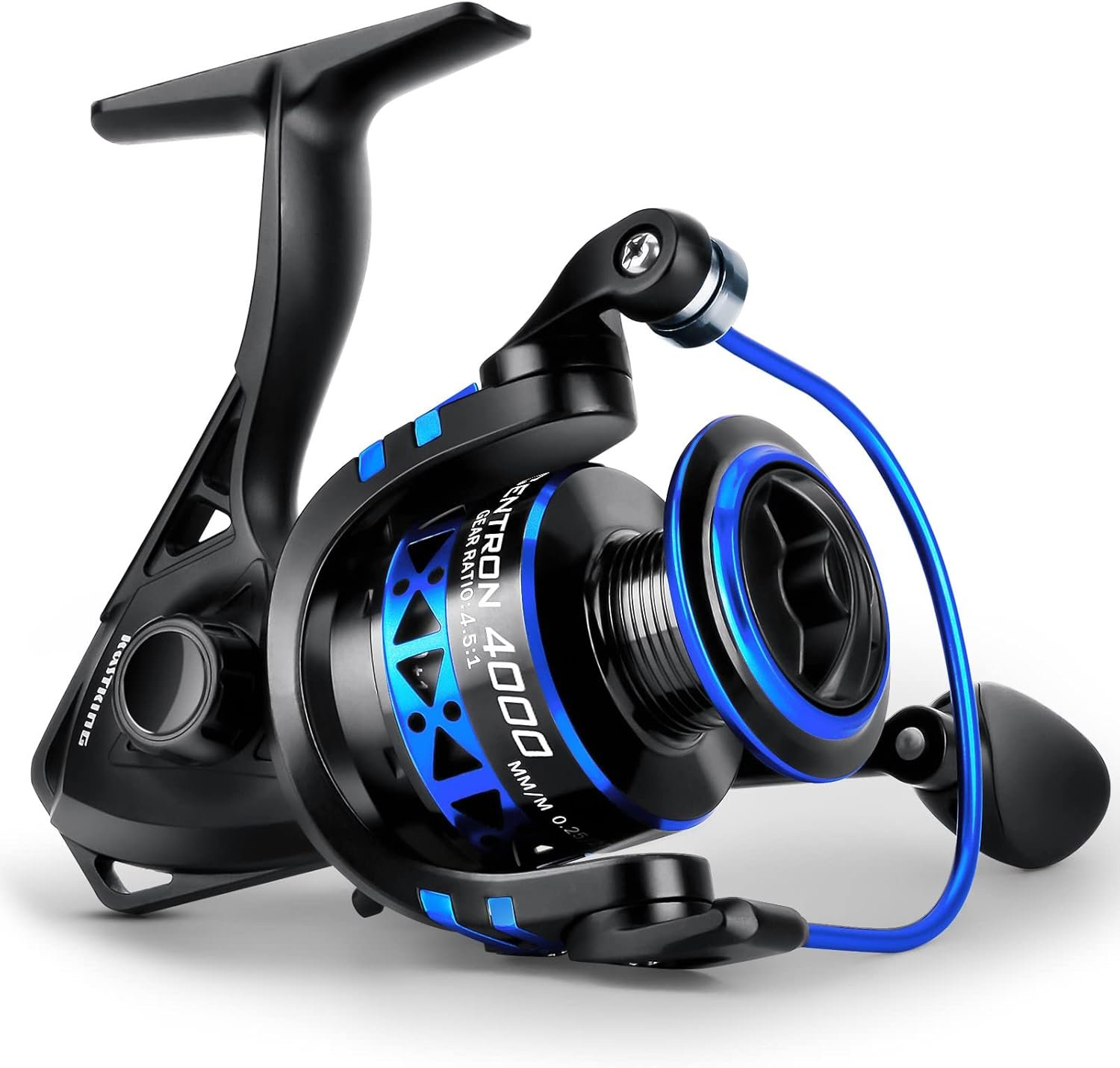 KastKing Centron & Centron Lite - Carretes giratorios, tamaño 500 es perfecto para pesca en hielo, hasta 17.5 arrastre máximo, relación de engranaje 5.2:1, ultra suave potente, carrete de aluminio CNC - Imagen 23