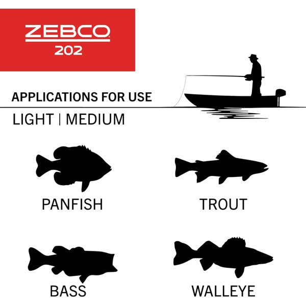 Zebco Carrete de pesca Spincast 202, recuperación a mano derecha, engranajes totalmente metálicos duraderos, pasador de recogida de acero inoxidable, predistribuido con línea de pesca Zebco de 10 - Imagen 12