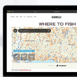 Zebco - Carretes de caña de pescar premium combos cañas de pescar accesorios