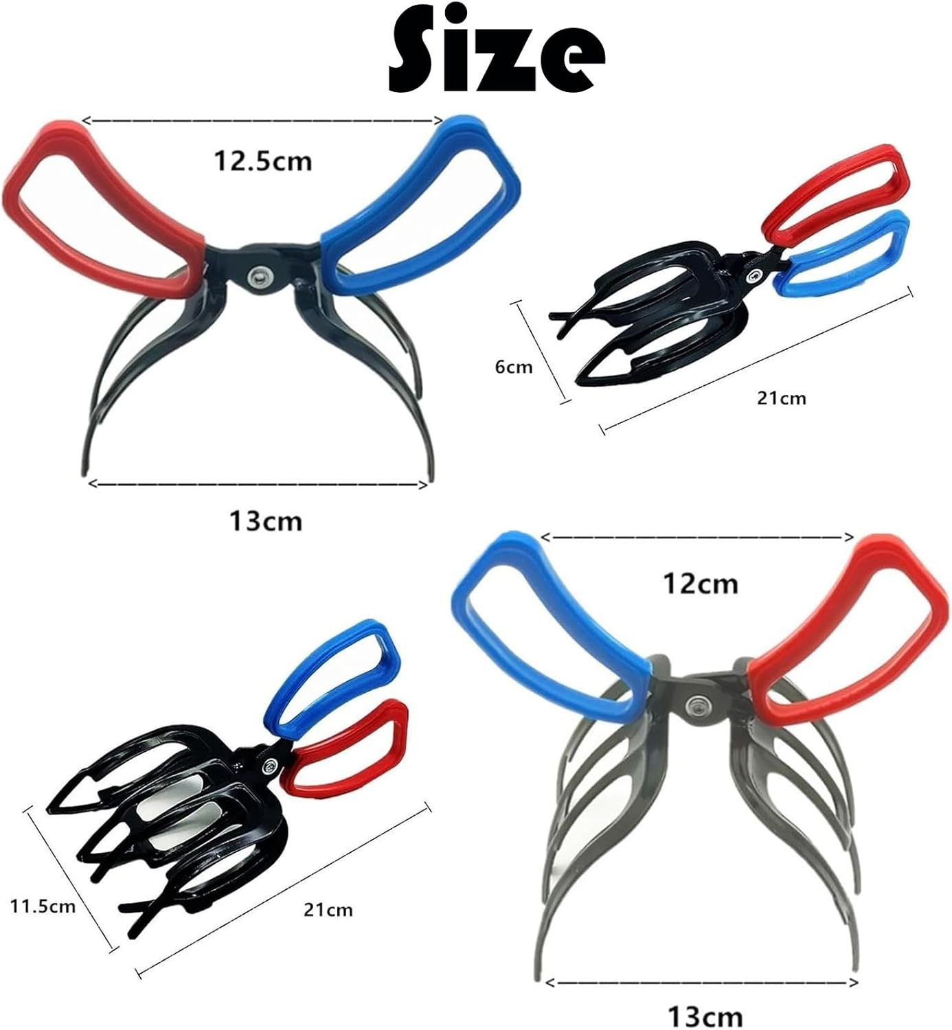 Paquete de 2 pinzas de pesca de 2/3 garras mejoradas, alicates de pesca de metal, pinza de control de peces, pinzas de pesca de tres dientes, pinzas de control, accesorios de pesca para la mayoría de - Imagen 7