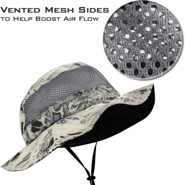 KastKing Sol Armis UPF 50 Boonie - Sombrero de protección solar, pesca, playa y senderismo, remo, remo, kayak - Imagen 4