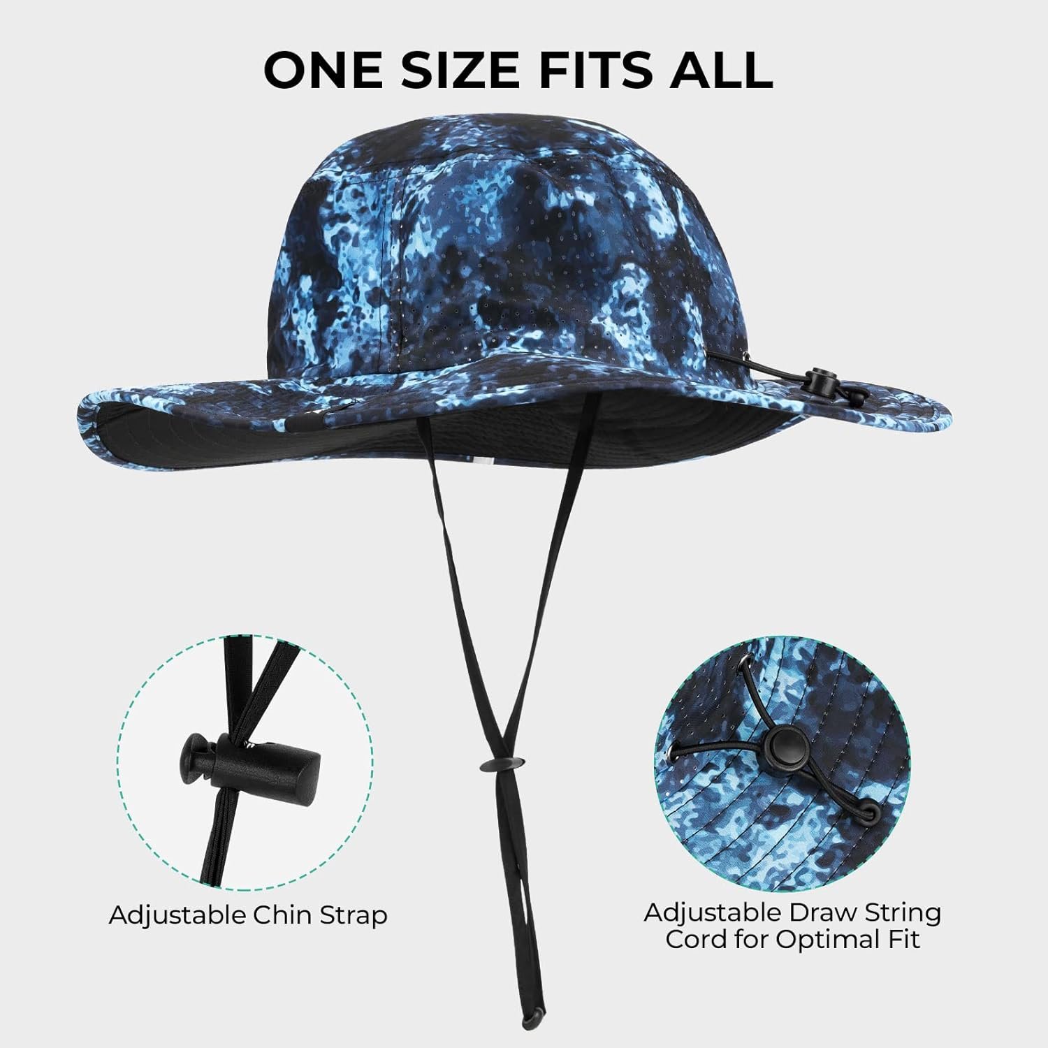 KastKing Sol Armis UPF 50 Boonie - Sombrero de protección solar, pesca, playa y senderismo, remo, remo, kayak - Imagen 15