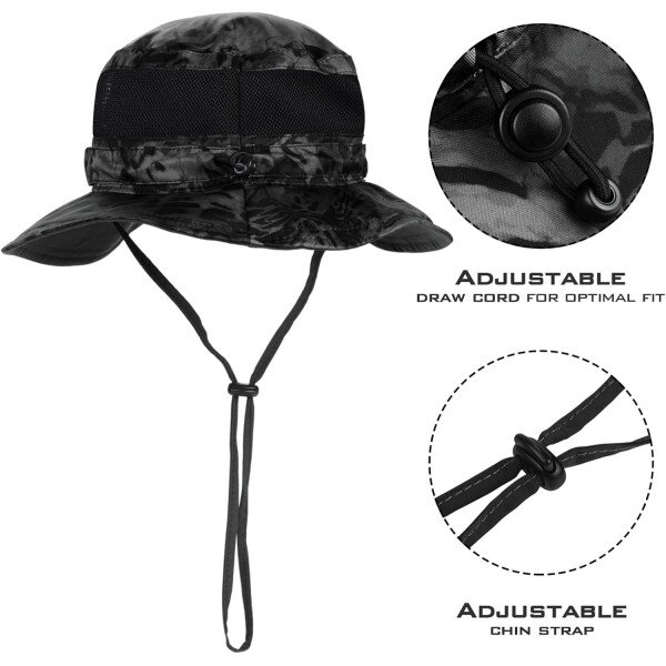 KastKing Sol Armis UPF 50 Boonie - Sombrero de protección solar, pesca, playa y senderismo, remo, remo, kayak - Imagen 21