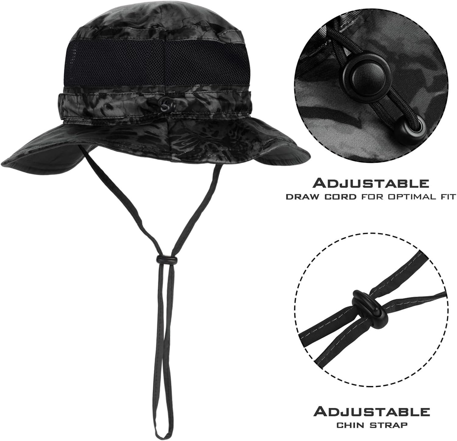 KastKing Sol Armis UPF 50 Boonie - Sombrero de protección solar, pesca, playa y senderismo, remo, remo, kayak - Imagen 21