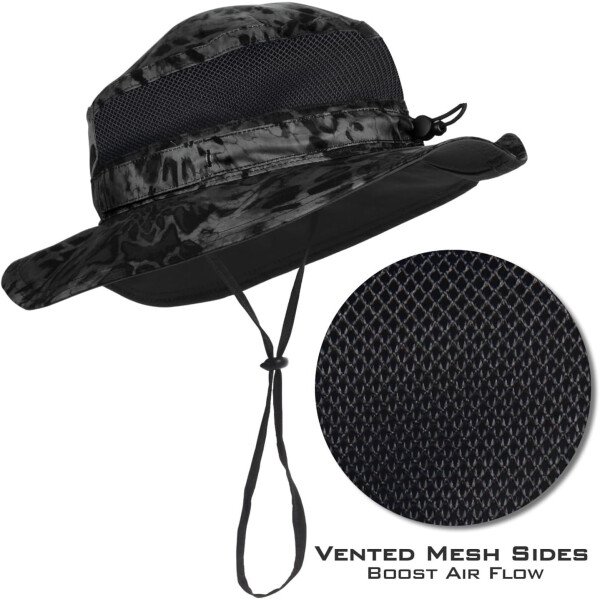 KastKing Sol Armis UPF 50 Boonie - Sombrero de protección solar, pesca, playa y senderismo, remo, remo, kayak - Imagen 22