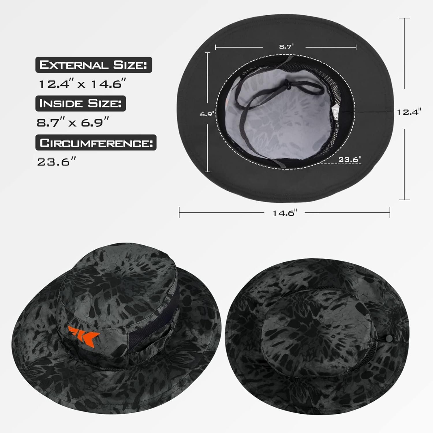 KastKing Sol Armis UPF 50 Boonie - Sombrero de protección solar, pesca, playa y senderismo, remo, remo, kayak - Imagen 23