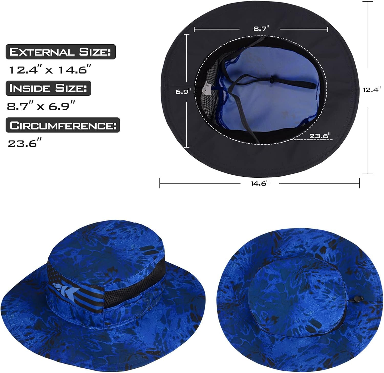 KastKing Sol Armis UPF 50 Boonie - Sombrero de protección solar, pesca, playa y senderismo, remo, remo, kayak - Imagen 31