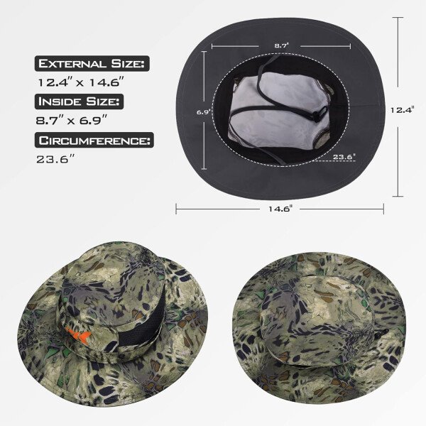 KastKing Sol Armis UPF 50 Boonie - Sombrero de protección solar, pesca, playa y senderismo, remo, remo, kayak - Imagen 53