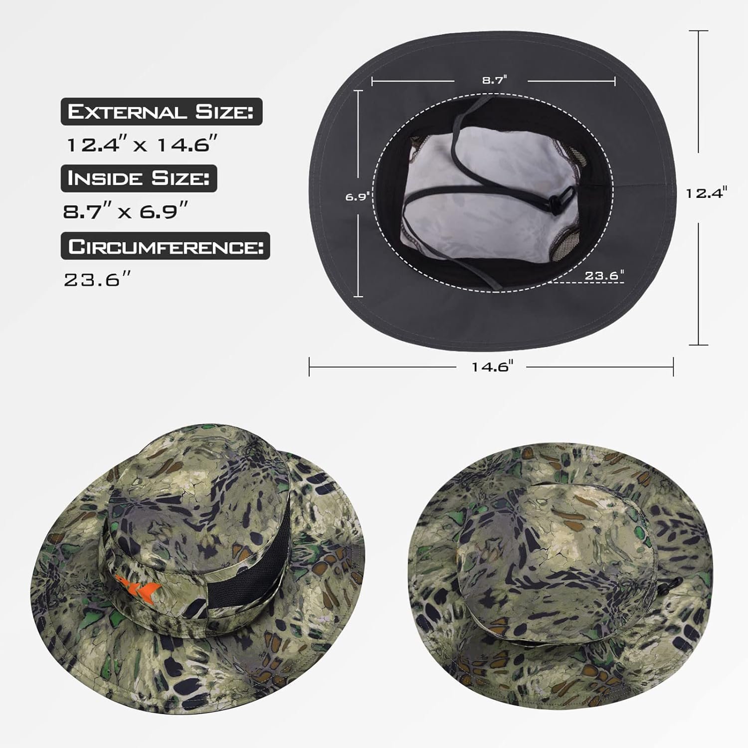 KastKing Sol Armis UPF 50 Boonie - Sombrero de protección solar, pesca, playa y senderismo, remo, remo, kayak - Imagen 53