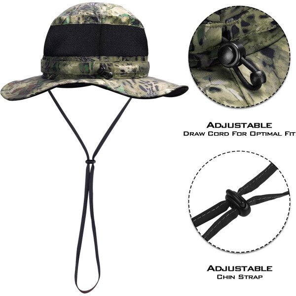 KastKing Sol Armis UPF 50 Boonie - Sombrero de protección solar, pesca, playa y senderismo, remo, remo, kayak - Imagen 55