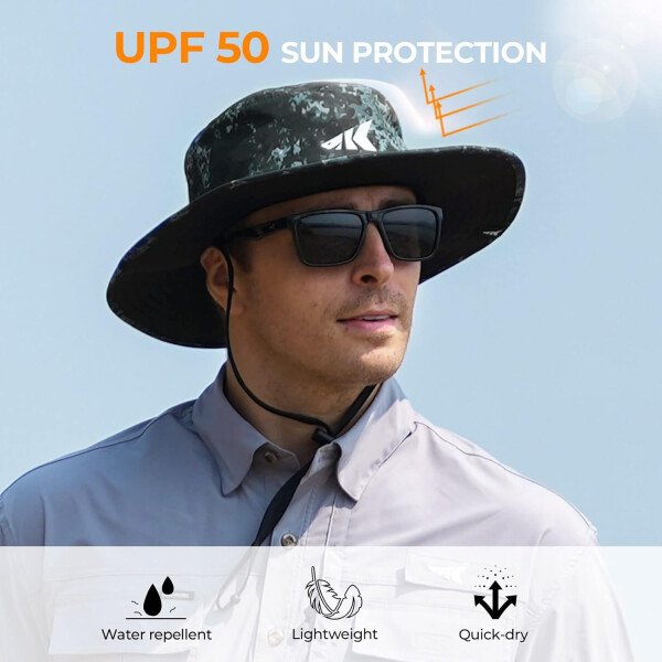 KastKing Sol Armis UPF 50 Boonie - Sombrero de protección solar, pesca, playa y senderismo, remo, remo, kayak - Imagen 70