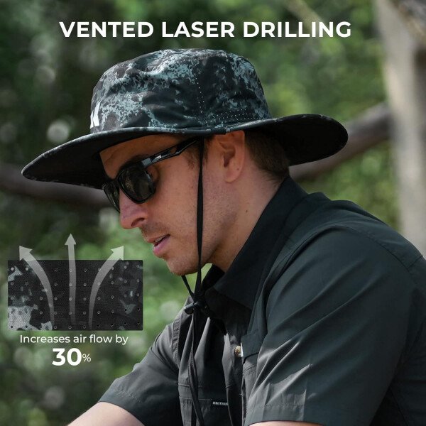 KastKing Sol Armis UPF 50 Boonie - Sombrero de protección solar, pesca, playa y senderismo, remo, remo, kayak - Imagen 71