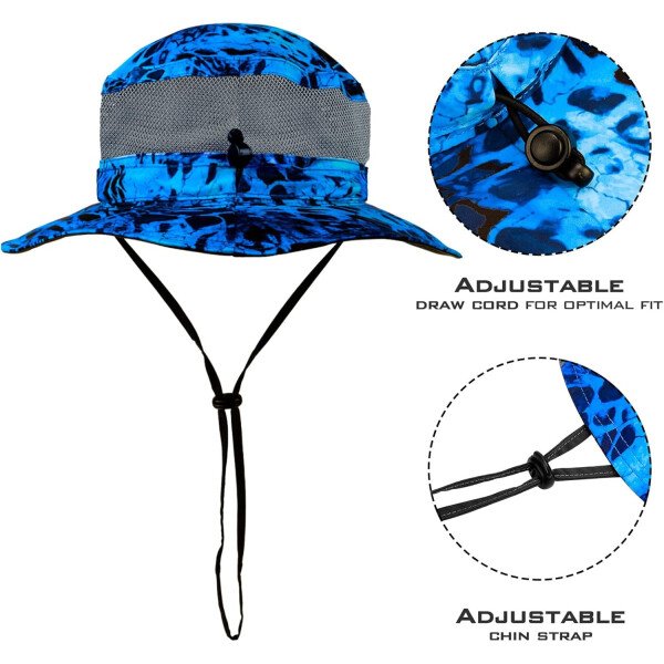 KastKing Sol Armis UPF 50 Boonie - Sombrero de protección solar, pesca, playa y senderismo, remo, remo, kayak - Imagen 79