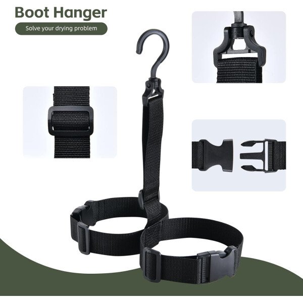 wader con botas impermeable para pesca y caza de nailon 2-Ply/PVC 9-13 - Imagen 5