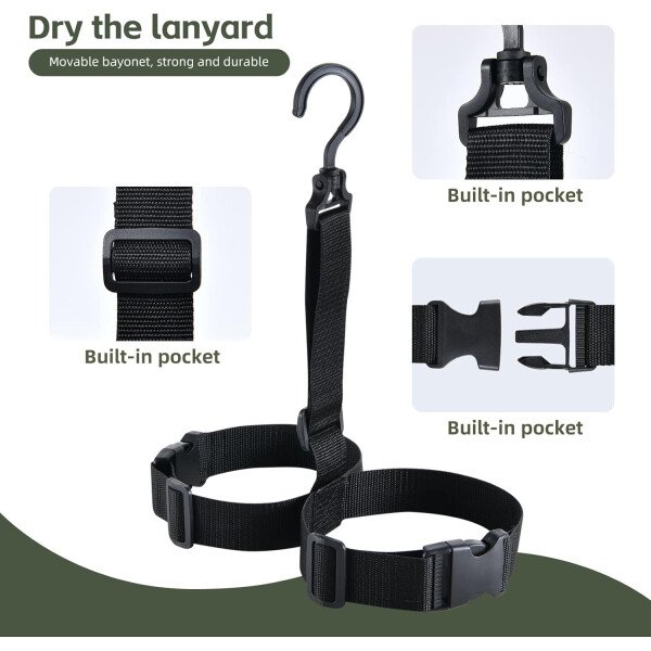 wader con botas impermeable para pesca y caza de nailon 2-Ply/PVC 9-13 - Imagen 11