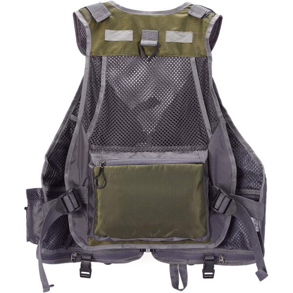 BASSDASH Chaleco de pesca ajustable para hombres y mujeres, para pesca con mosca y actividades al aire libre - Imagen 12