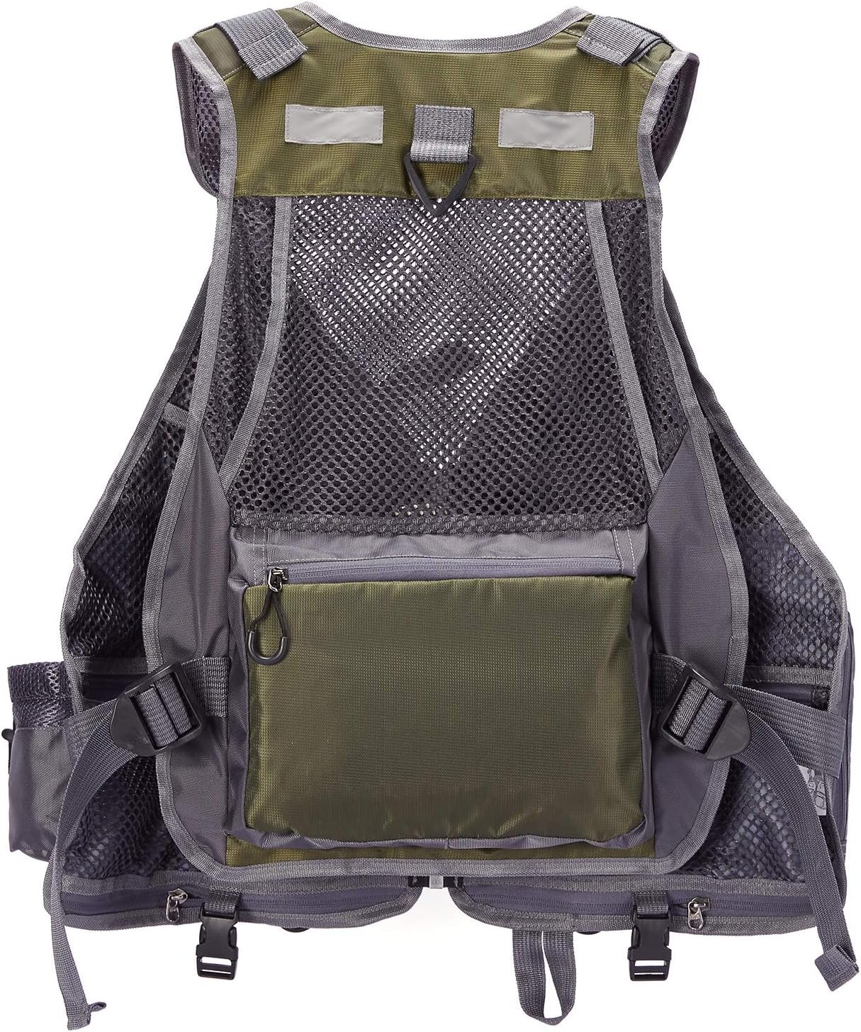 BASSDASH Chaleco de pesca ajustable para hombres y mujeres, para pesca con mosca y actividades al aire libre - Imagen 12