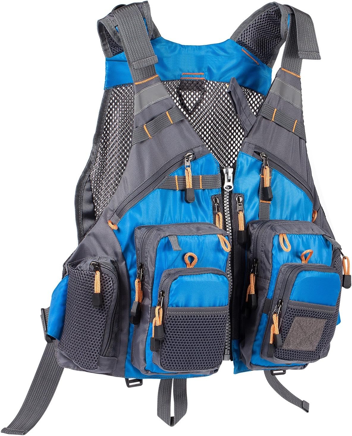 BASSDASH Chaleco de pesca ajustable para hombres y mujeres, para pesca con mosca y actividades al aire libre - Imagen 46