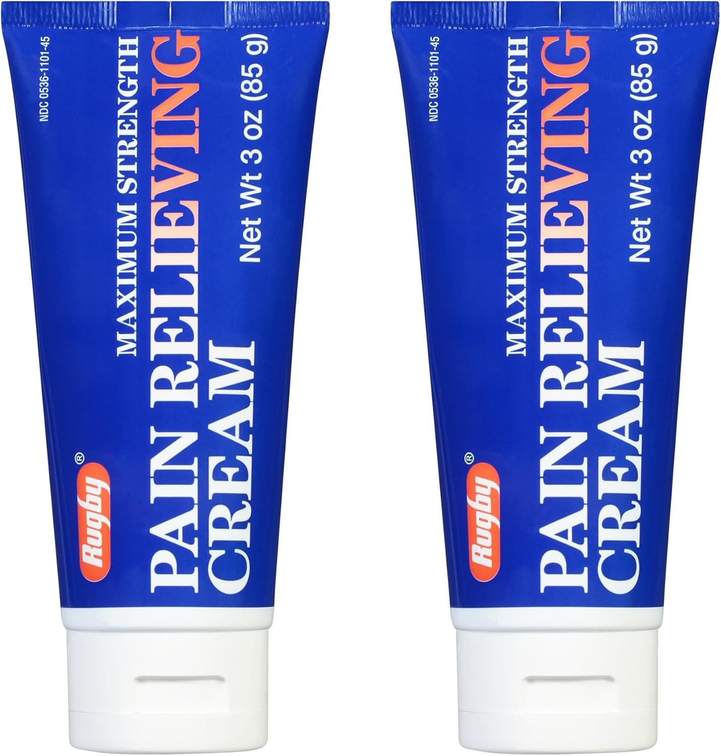 Rugby Crema para aliviar el dolor de máxima fuerza, fabricada con mentol y salicilato de metilo, ofrece alivio temporal del dolor articular y muscular, 3 onzas (paquete de 2)