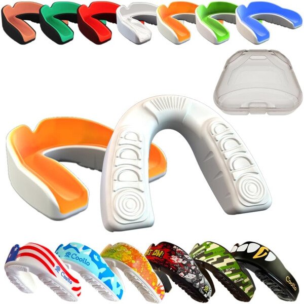 Boil and Bite - Protector bucal (jóvenes y adultos) DA - Boquilla deportiva de ajuste personalizado para fútbol, hockey, rugby, lacrosse, boxeo, MMA (estuche gratuito incluido) - Imagen 20