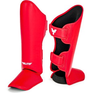 Elite Sports Espinilleras Muay Thai Kickboxing MMA Muay Thai Leg Instep Almohadillas protectoras para patadas de artes marciales, equipo de entrenamiento de combate para BJJ Karate Boxing Taekwondo