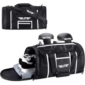 Elite Sports Bolsa de lona para gimnasio de boxeo para MMA, BJJ, equipo de Jiu Jitsu, bolsa de boxeo para gimnasio atlético