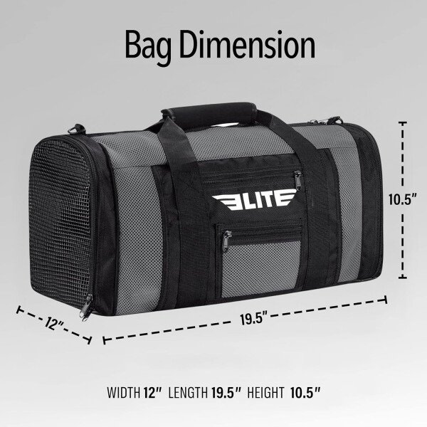Elite Sports Bolsa de lona para gimnasio de boxeo para MMA, BJJ, equipo de Jiu Jitsu, bolsa de boxeo para gimnasio atlético - Imagen 5