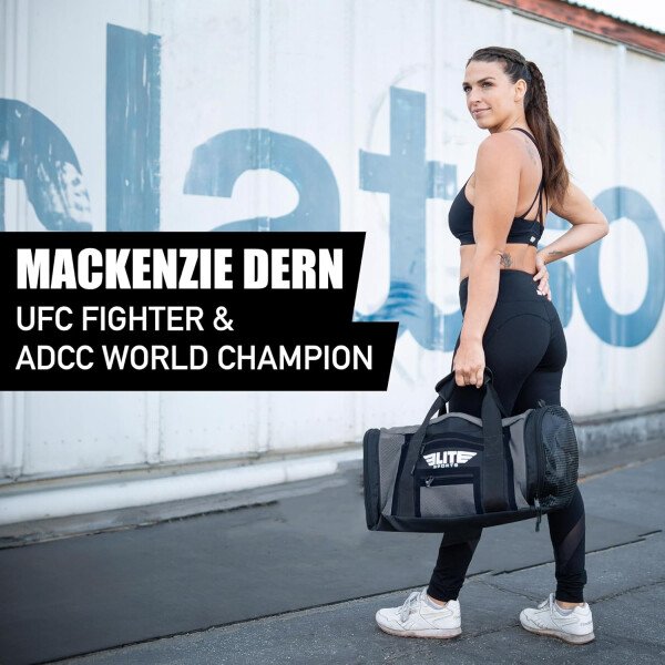 Elite Sports Bolsa de lona para gimnasio de boxeo para MMA, BJJ, equipo de Jiu Jitsu, bolsa de boxeo para gimnasio atlético - Imagen 6