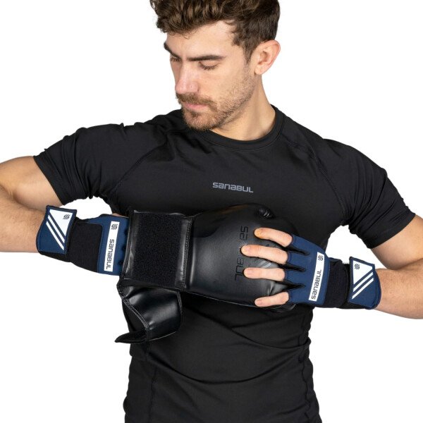 Sanabul Vendas de mano de boxeo de gel para hombres y mujeres Muay Thai MMA Kickboxing Quick Wraps Guantes interiores de boxeo Protección de nudillos de muñeca - Imagen 4