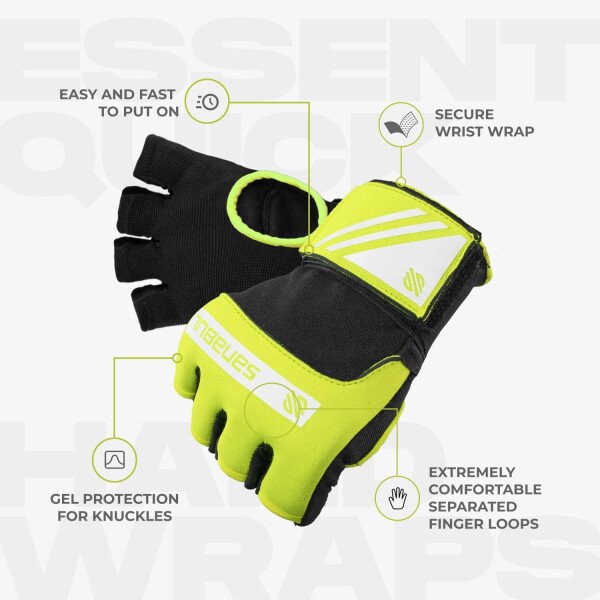 Sanabul Vendas de mano de boxeo de gel para hombres y mujeres Muay Thai MMA Kickboxing Quick Wraps Guantes interiores de boxeo Protección de nudillos de muñeca - Imagen 14