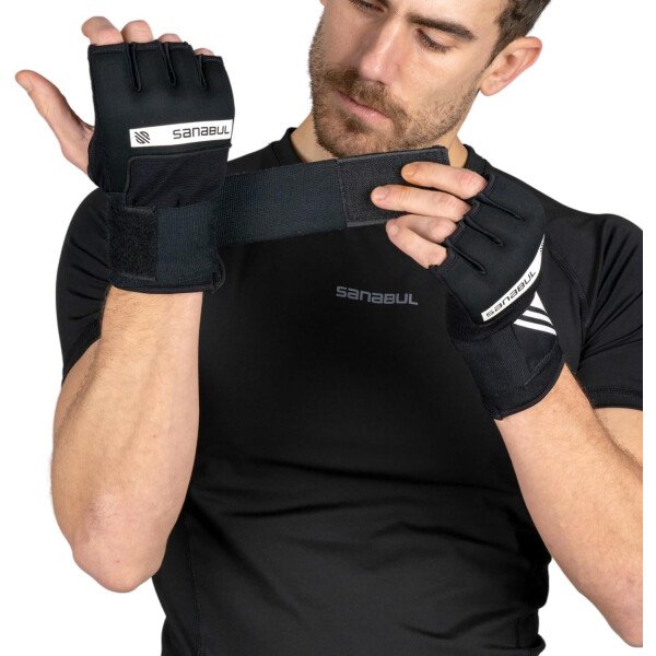 Sanabul Vendas de mano de boxeo de gel para hombres y mujeres Muay Thai MMA Kickboxing Quick Wraps Guantes interiores de boxeo Protección de nudillos de muñeca - Imagen 32
