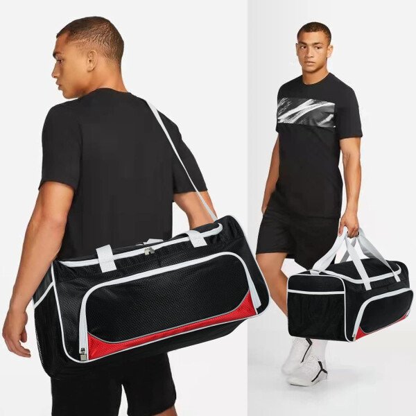Bolsa de gimnasio para hombre, 21 pulgadas, grande, para viajes y deportes, Negro - - Imagen 15