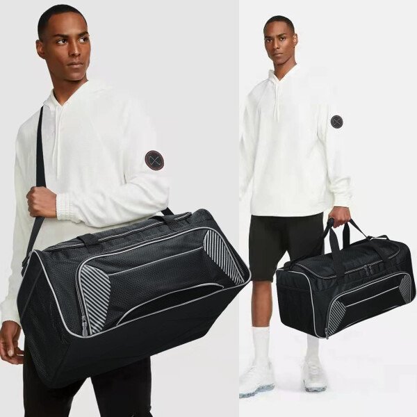 Bolsa de gimnasio para hombre, 21 pulgadas, grande, para viajes y deportes, Negro - - Imagen 28