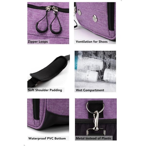 Fitgriff® Bolsa de gimnasio para hombres y mujeres con compartimento para zapatos y artículos húmedos, bolsa de lona para viajes, deportes, fitness y entrenamiento - Imagen 19