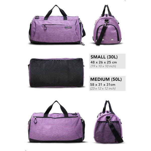 Fitgriff® Bolsa de gimnasio para hombres y mujeres con compartimento para zapatos y artículos húmedos, bolsa de lona para viajes, deportes, fitness y entrenamiento - Imagen 21