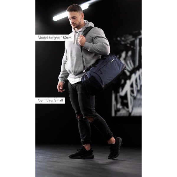 Fitgriff® Bolsa de gimnasio para hombres y mujeres con compartimento para zapatos y artículos húmedos, bolsa de lona para viajes, deportes, fitness y entrenamiento - Imagen 23