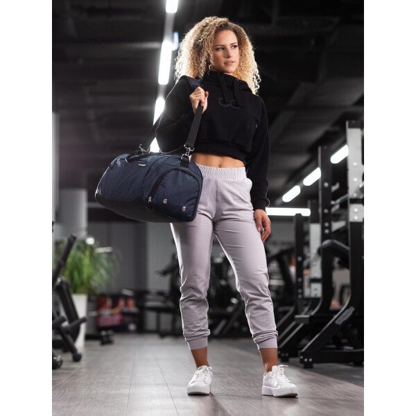 Fitgriff® Bolsa de gimnasio para hombres y mujeres con compartimento para zapatos y artículos húmedos, bolsa de lona para viajes, deportes, fitness y entrenamiento - Imagen 26