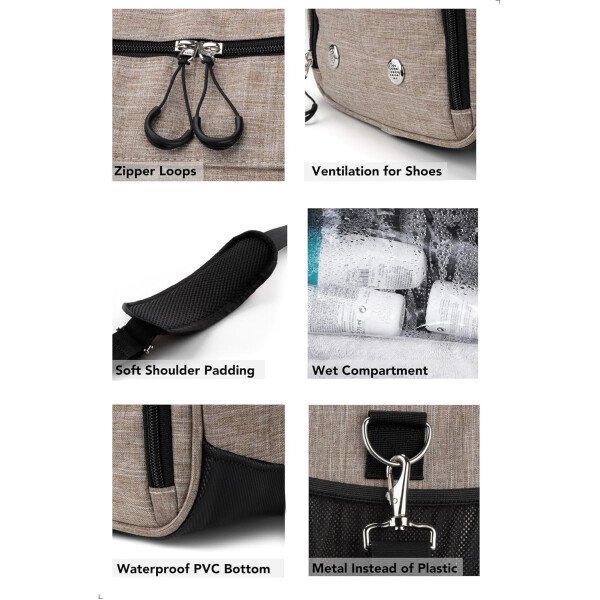 Fitgriff® Bolsa de gimnasio para hombres y mujeres con compartimento para zapatos y artículos húmedos, bolsa de lona para viajes, deportes, fitness y entrenamiento - Imagen 39
