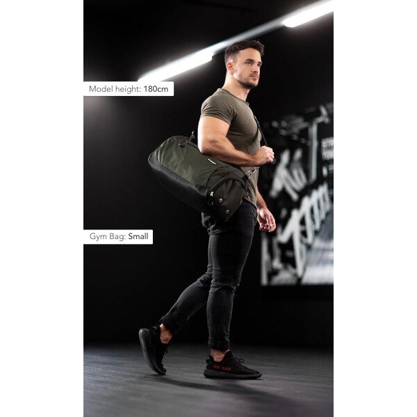 Fitgriff® Bolsa de gimnasio para hombres y mujeres con compartimento para zapatos y artículos húmedos, bolsa de lona para viajes, deportes, fitness y entrenamiento - Imagen 43