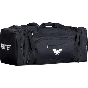 Elite Sports Monster MMA - Bolsa deportiva grande de 44 litros Cordura con compartimento de malla para zapatos y correa ajustable, MMA, BJJ, equipo de artes marciales, se adapta a Gi, sombreros