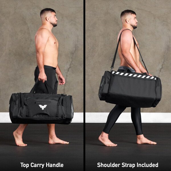 Elite Sports Monster MMA - Bolsa deportiva grande de 44 litros Cordura con compartimento de malla para zapatos y correa ajustable, MMA, BJJ, equipo de artes marciales, se adapta a Gi, sombreros - Imagen 5