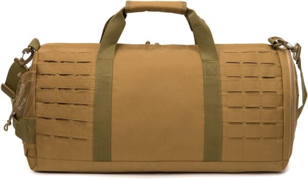 QT&QY Bolsa de lona táctica militar de 40 litros para hombres, bolsa de gimnasio, bolsa de viaje, bolsa de entrenamiento con compartimento para zapatos, bolsa de baloncesto, fútbol, fin de semana, Negro, Bolsa de lona para gimnasio - Imagen 24